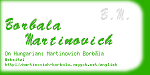borbala martinovich business card